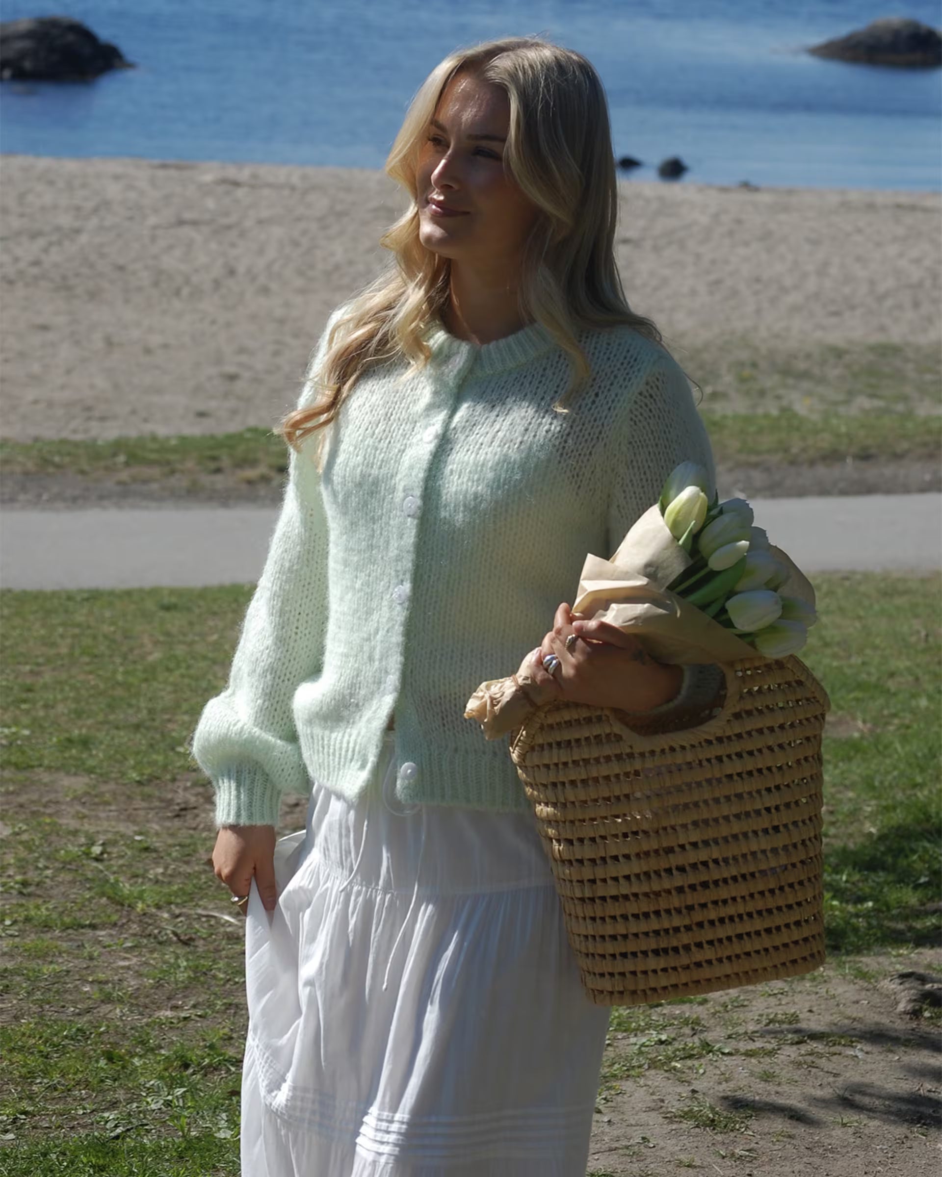 VMWILO Knitted Cardigan - Seacrest